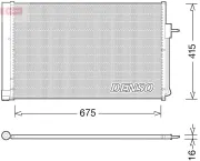 Kondensator, Klimaanlage DENSO DCN15001