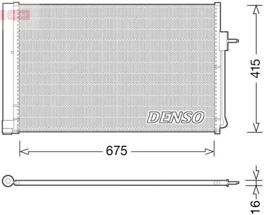 Kondensator, Klimaanlage DENSO DCN15001 Bild Kondensator, Klimaanlage DENSO DCN15001