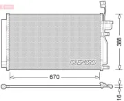 Kondensator, Klimaanlage DENSO DCN15002