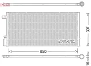 Kondensator, Klimaanlage DENSO DCN15005