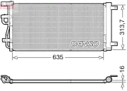 Kondensator, Klimaanlage DENSO DCN15007