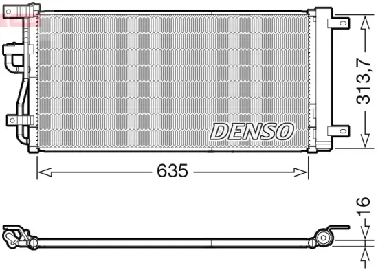 Kondensator, Klimaanlage DENSO DCN15007 Bild Kondensator, Klimaanlage DENSO DCN15007