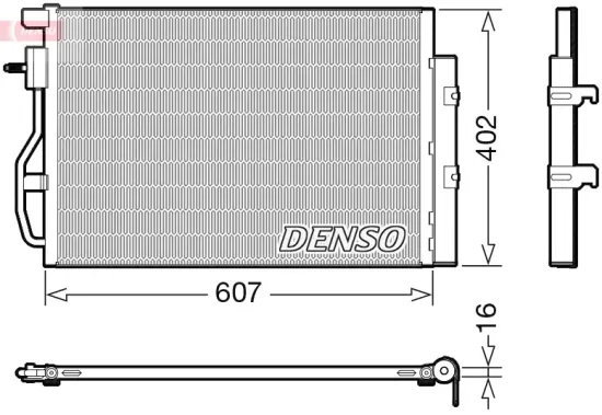 Kondensator, Klimaanlage DENSO DCN15008 Bild Kondensator, Klimaanlage DENSO DCN15008