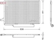 Kondensator, Klimaanlage DENSO DCN17006