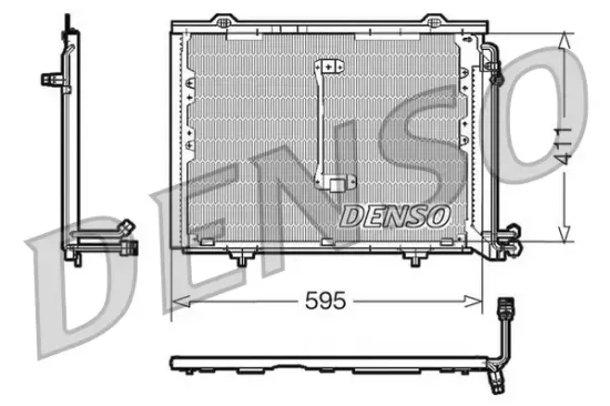 Kondensator, Klimaanlage DENSO DCN17013 Bild Kondensator, Klimaanlage DENSO DCN17013