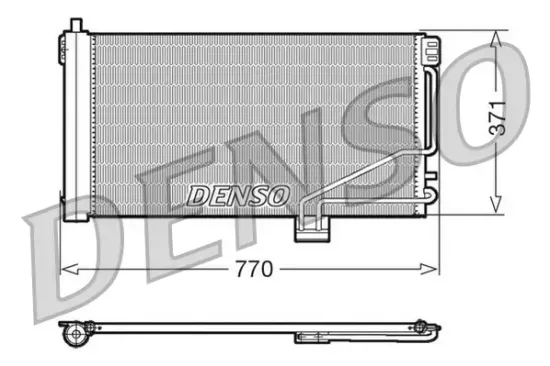 Kondensator, Klimaanlage DENSO DCN17014 Bild Kondensator, Klimaanlage DENSO DCN17014