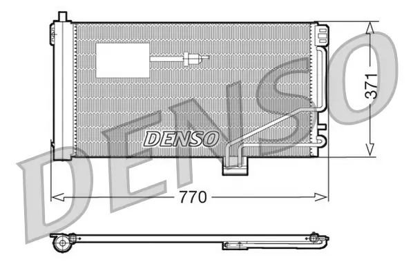 Kondensator, Klimaanlage DENSO DCN17015