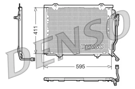 Kondensator, Klimaanlage DENSO DCN17016 Bild Kondensator, Klimaanlage DENSO DCN17016