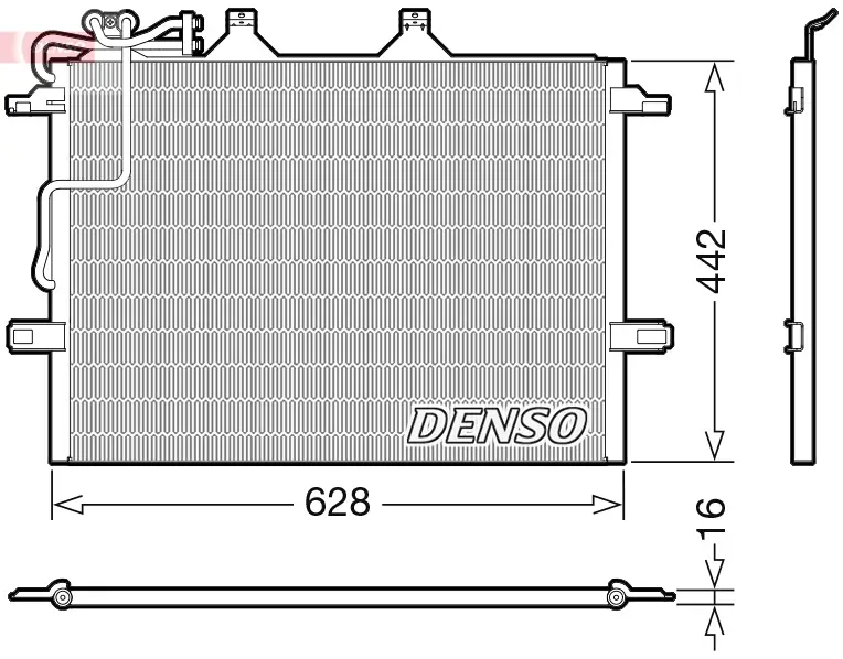 Kondensator, Klimaanlage DENSO DCN17018