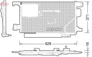 Kondensator, Klimaanlage DENSO DCN17024