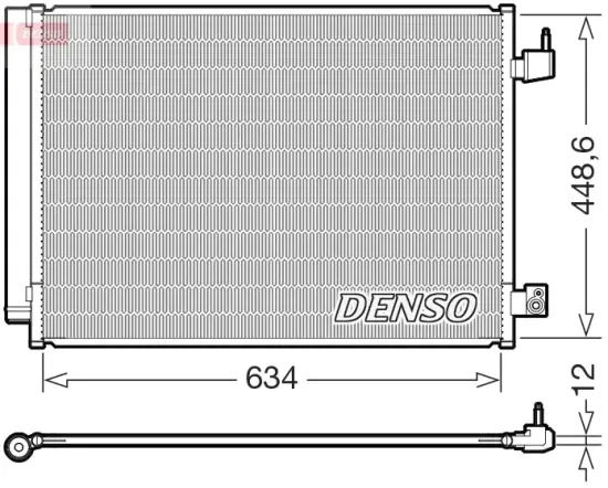 Kondensator, Klimaanlage DENSO DCN17031 Bild Kondensator, Klimaanlage DENSO DCN17031