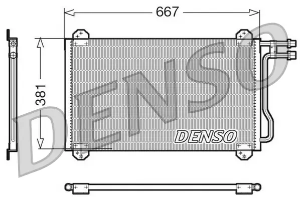 Kondensator, Klimaanlage DENSO DCN17055