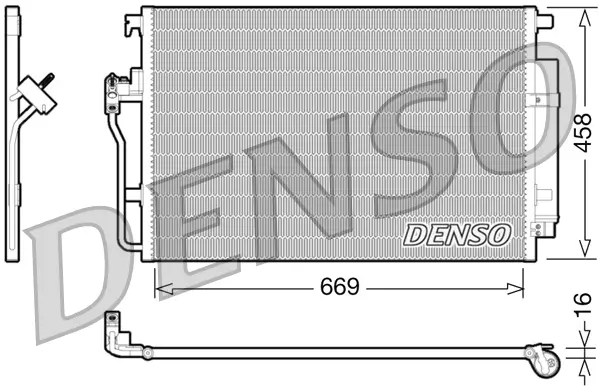 Kondensator, Klimaanlage DENSO DCN17056