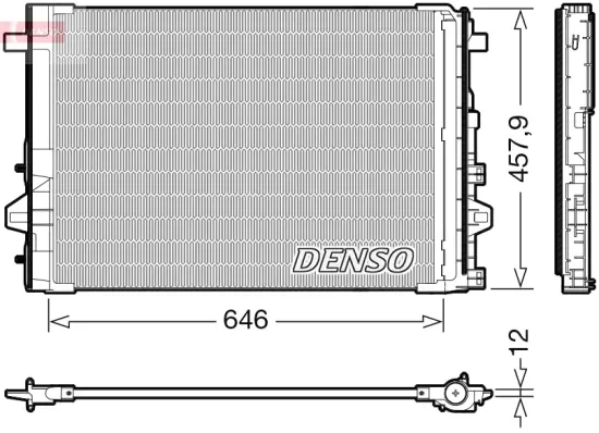 Kondensator, Klimaanlage DENSO DCN17059 Bild Kondensator, Klimaanlage DENSO DCN17059