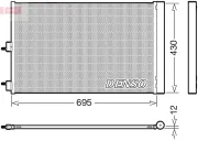 Kondensator, Klimaanlage DENSO DCN17061