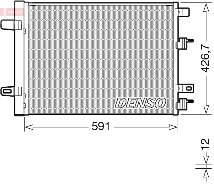 Kondensator, Klimaanlage DENSO DCN17063