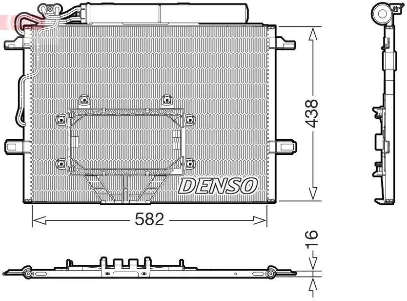 Kondensator, Klimaanlage DENSO DCN17065