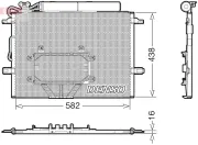 Kondensator, Klimaanlage DENSO DCN17065