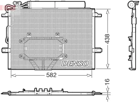 Kondensator, Klimaanlage DENSO DCN17065 Bild Kondensator, Klimaanlage DENSO DCN17065