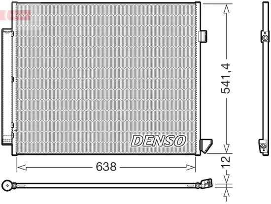 Kondensator, Klimaanlage DENSO DCN17066 Bild Kondensator, Klimaanlage DENSO DCN17066