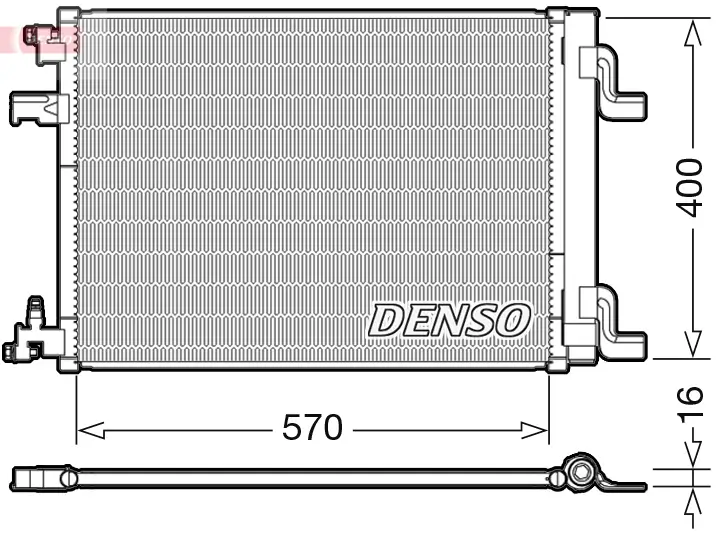 Kondensator, Klimaanlage DENSO DCN20001