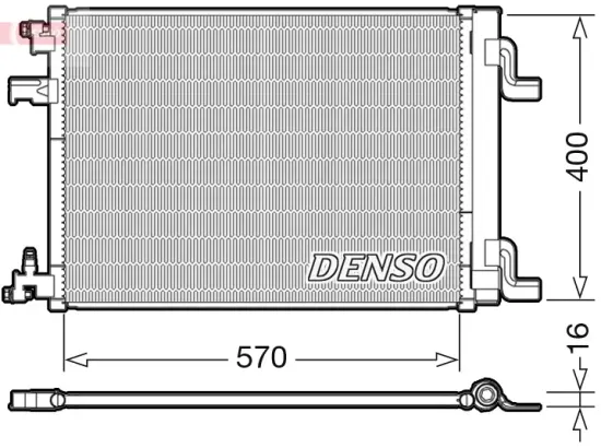 Kondensator, Klimaanlage DENSO DCN20001 Bild Kondensator, Klimaanlage DENSO DCN20001