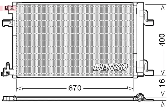 Kondensator, Klimaanlage DENSO DCN20002 Bild Kondensator, Klimaanlage DENSO DCN20002