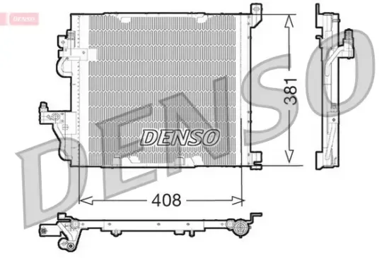 Kondensator, Klimaanlage DENSO DCN20012 Bild Kondensator, Klimaanlage DENSO DCN20012