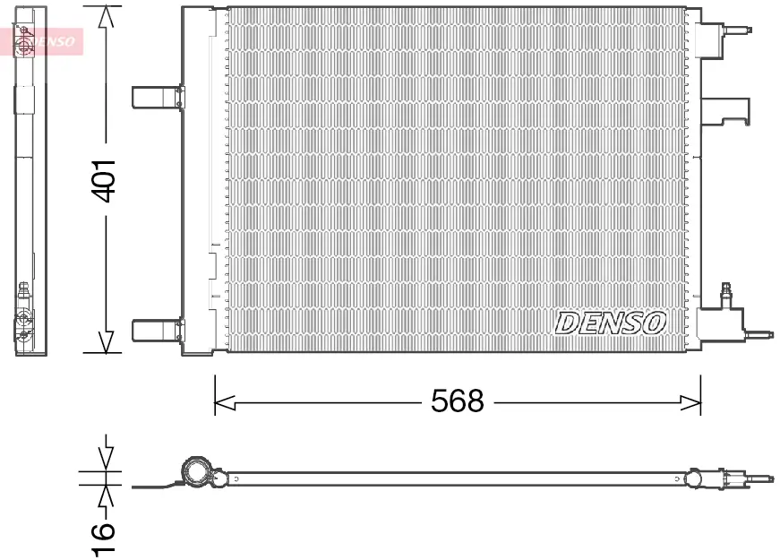 Kondensator, Klimaanlage DENSO DCN20014