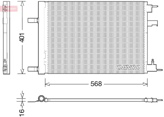 Kondensator, Klimaanlage DENSO DCN20014 Bild Kondensator, Klimaanlage DENSO DCN20014