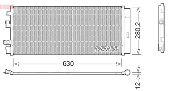 Kondensator, Klimaanlage DENSO DCN20018 Bild Kondensator, Klimaanlage DENSO DCN20018