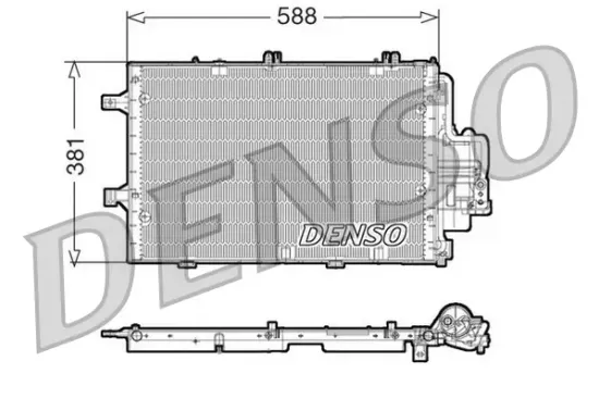 Kondensator, Klimaanlage DENSO DCN20020 Bild Kondensator, Klimaanlage DENSO DCN20020