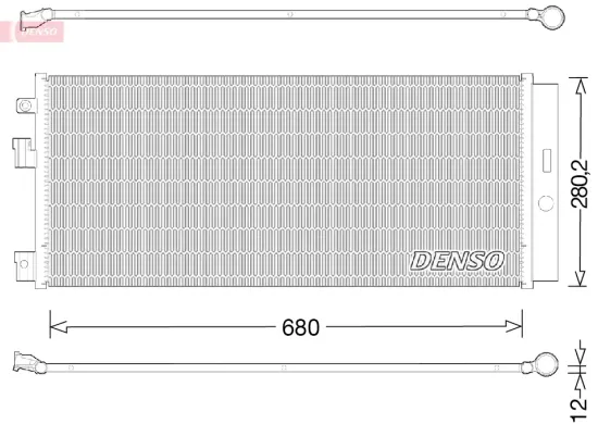 Kondensator, Klimaanlage DENSO DCN20023 Bild Kondensator, Klimaanlage DENSO DCN20023