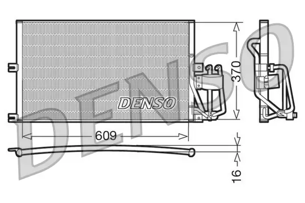 Kondensator, Klimaanlage DENSO DCN20029