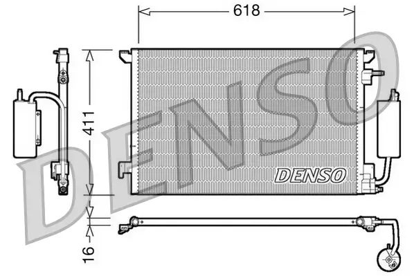 Kondensator, Klimaanlage DENSO DCN20035