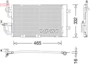 Kondensator, Klimaanlage DENSO DCN20037