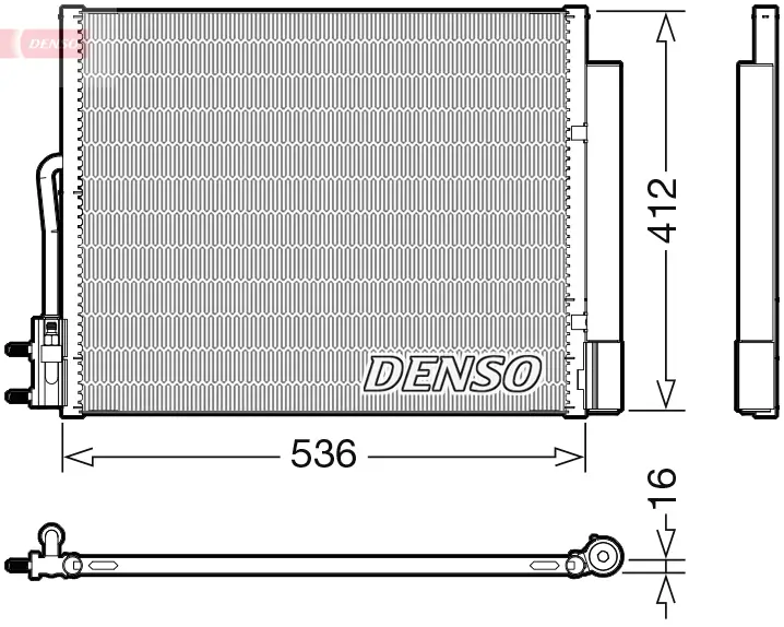 Kondensator, Klimaanlage DENSO DCN20043