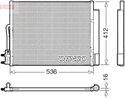 Kondensator, Klimaanlage DENSO DCN20043