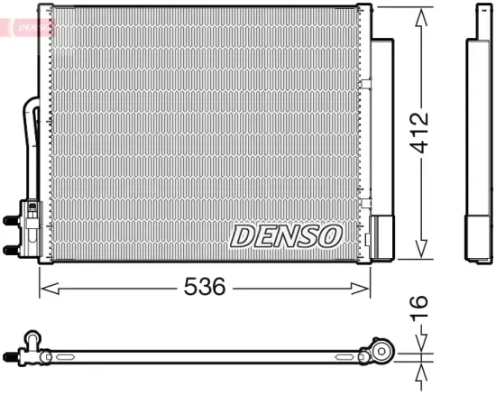 Kondensator, Klimaanlage DENSO DCN20043 Bild Kondensator, Klimaanlage DENSO DCN20043