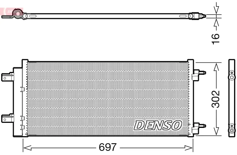 Kondensator, Klimaanlage DENSO DCN20044