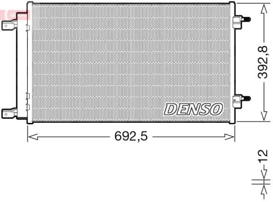 Kondensator, Klimaanlage DENSO DCN20047 Bild Kondensator, Klimaanlage DENSO DCN20047