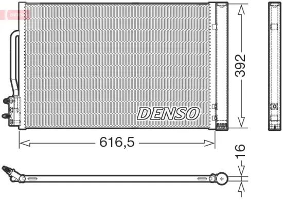 Kondensator, Klimaanlage DENSO DCN20049 Bild Kondensator, Klimaanlage DENSO DCN20049