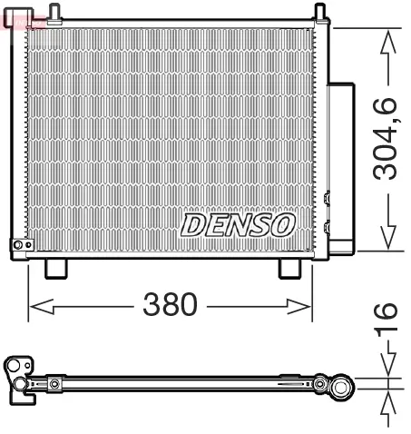 Kondensator, Klimaanlage DENSO DCN20051 Bild Kondensator, Klimaanlage DENSO DCN20051