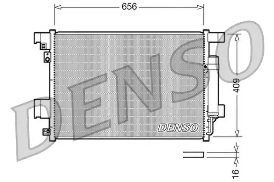 Kondensator, Klimaanlage DENSO DCN21001 Bild Kondensator, Klimaanlage DENSO DCN21001