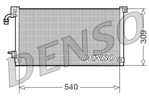 Kondensator, Klimaanlage DENSO DCN21004