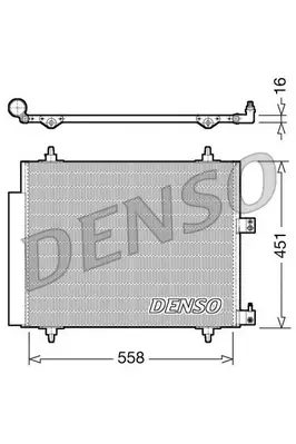 Kondensator, Klimaanlage DENSO DCN21005