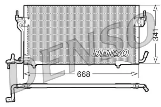 Kondensator, Klimaanlage DENSO DCN21011 Bild Kondensator, Klimaanlage DENSO DCN21011