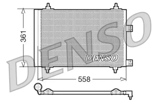 Kondensator, Klimaanlage DENSO DCN21016 Bild Kondensator, Klimaanlage DENSO DCN21016