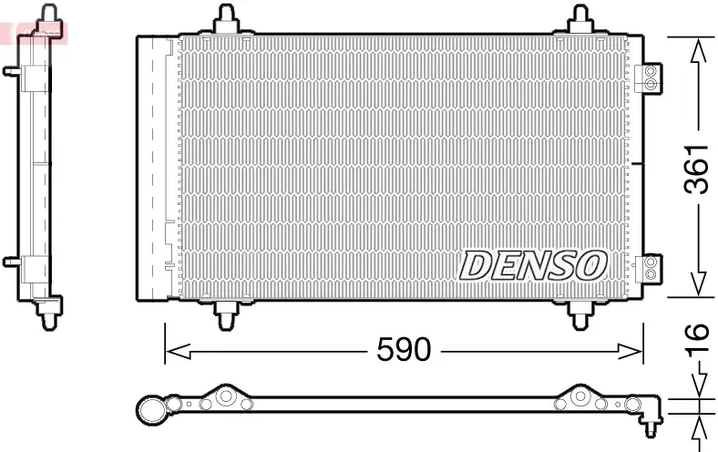 Kondensator, Klimaanlage DENSO DCN21018