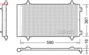 Kondensator, Klimaanlage DENSO DCN21018